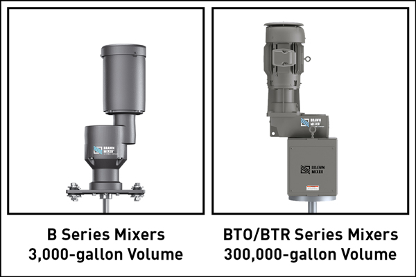 Liquid Mixing Systems: For Applications up to 3,000 or 300,000 Gallons