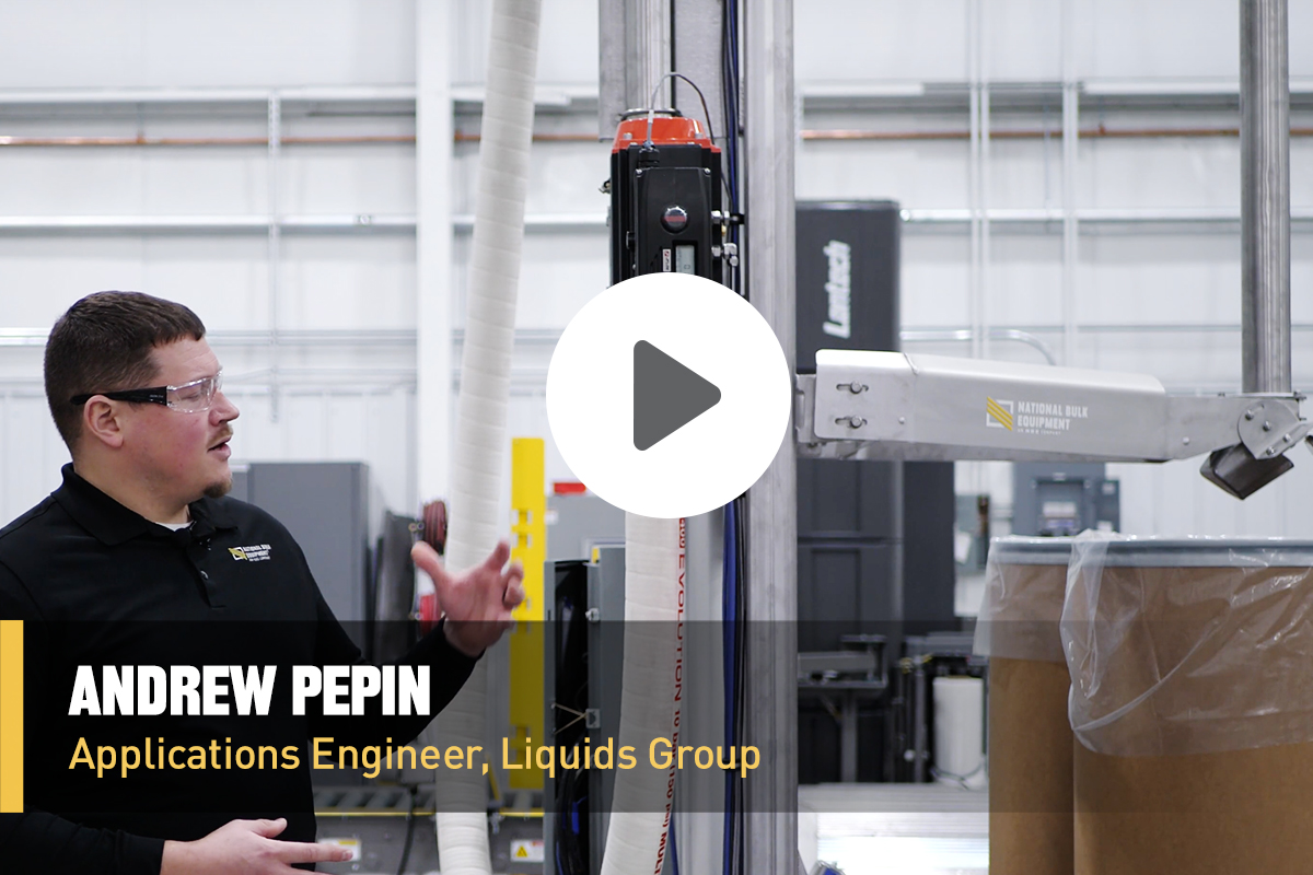 Sanitary Drum Filling System for Viscous Food Products